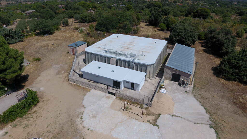 Vista aérea del depósito nº 2